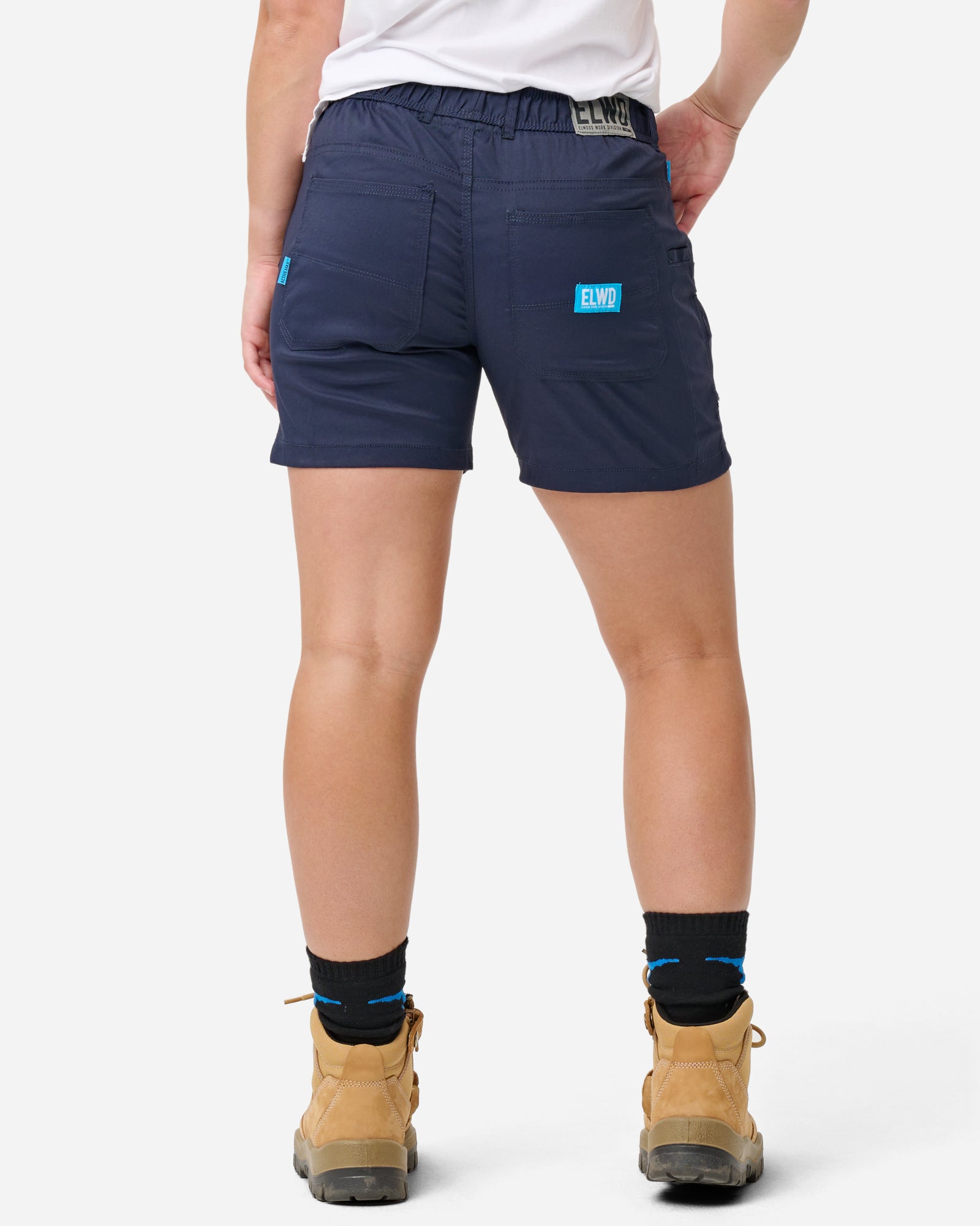 Elastic hot sale work shorts