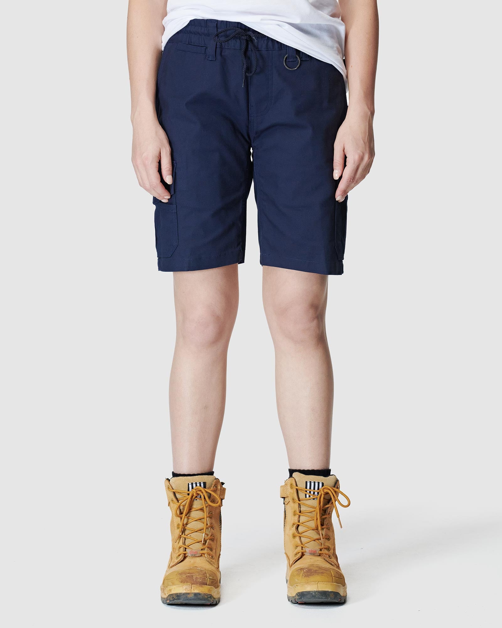 Womens navy best sale blue cargo shorts