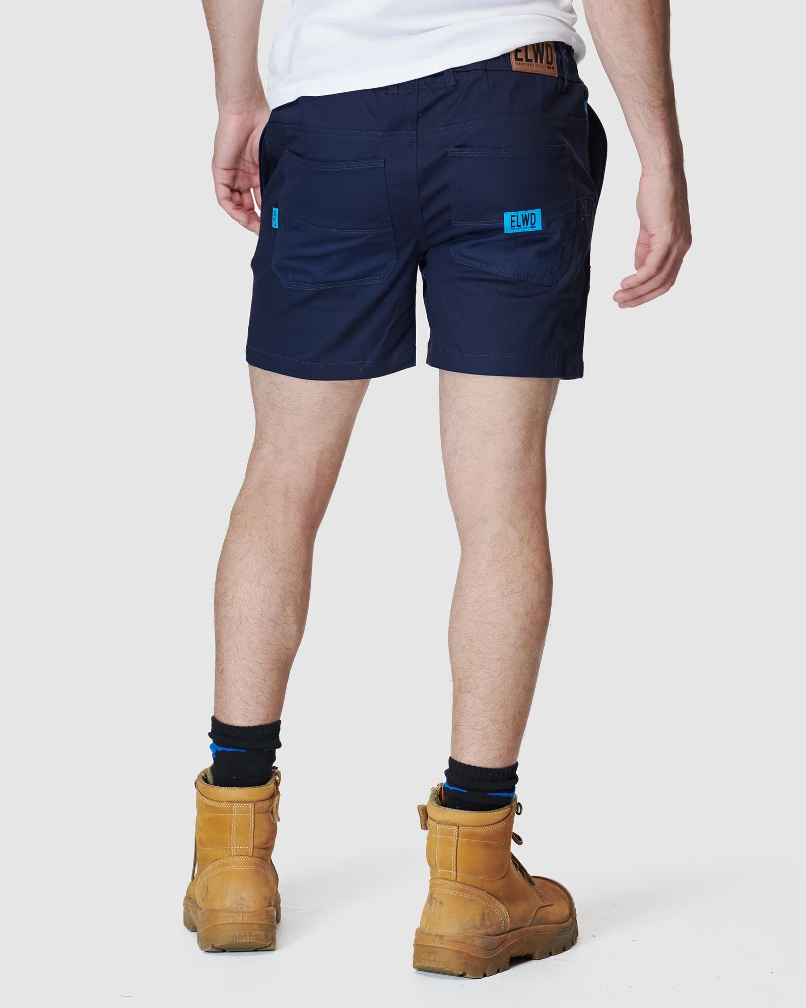 Mens navy blue hot sale work shorts